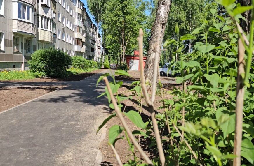 В Клину продолжается благоустройство «народных троп» в рамках проекта «Пешком» (12+)