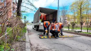 В Клину восстановили искусственную неровность (12+)