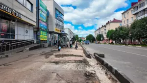 В Клину на улице Гагарина ремонтируют пешеходную зону&hellip;