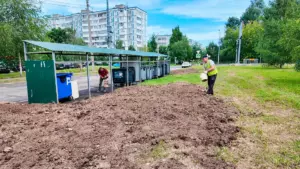 На месте бывшей контейнерной площадки в Клину разбили&hellip;