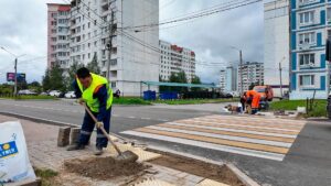 «Клинское городское хозяйство» проводит дорожные работы (12+)