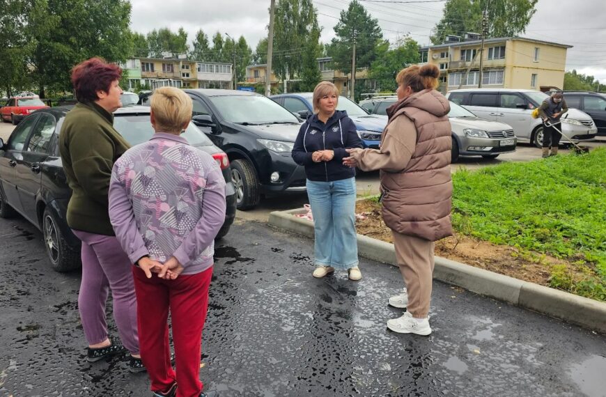 По просьбе жителей рабочая группа клинской администрации выехала в СНТ “Комарово” (12+)