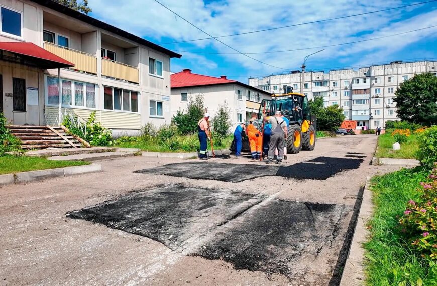 В Клин-5 проходит ямочный ремонт (12+)