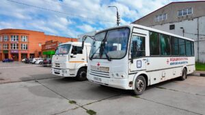 Мобильный комплекс горбольницы работал в РАЙПО (12+)