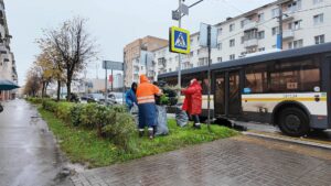 На улице Гагарина «консервируют» клумбы (12+)